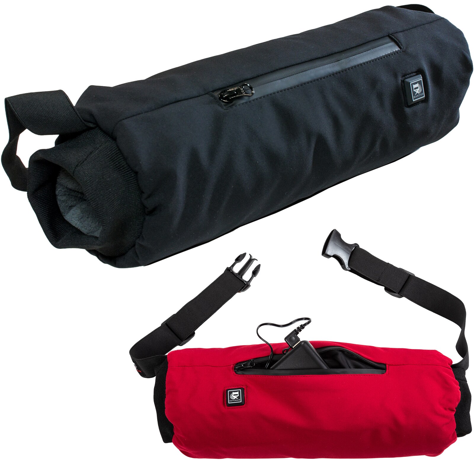 Handwärmer Muff In Unisex Winter Handschuh USB Akku Beheizbar Beheizt Farbe: black