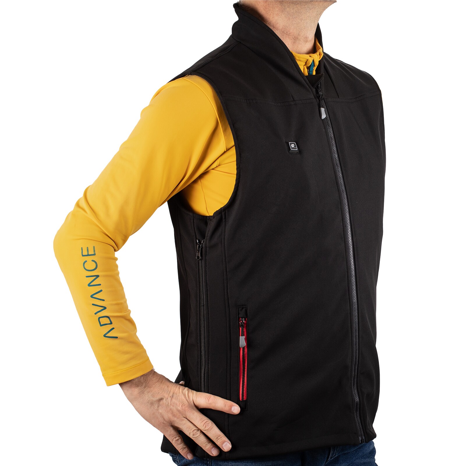 OUTCHAIR Heizweste Powerbank Warm Me W&auml;rme Weste Beheizbar Beheizt Fleece Herren Gr&ouml;&szlig;e: M/L 