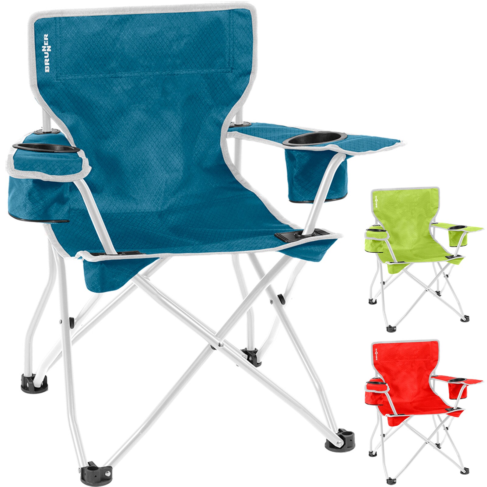 BRUNNER Kinder Stuhl Action Kids Camping Klappstuhl Strand Faltbar Stahl 60 kg Farbe: Gr&uuml;n 