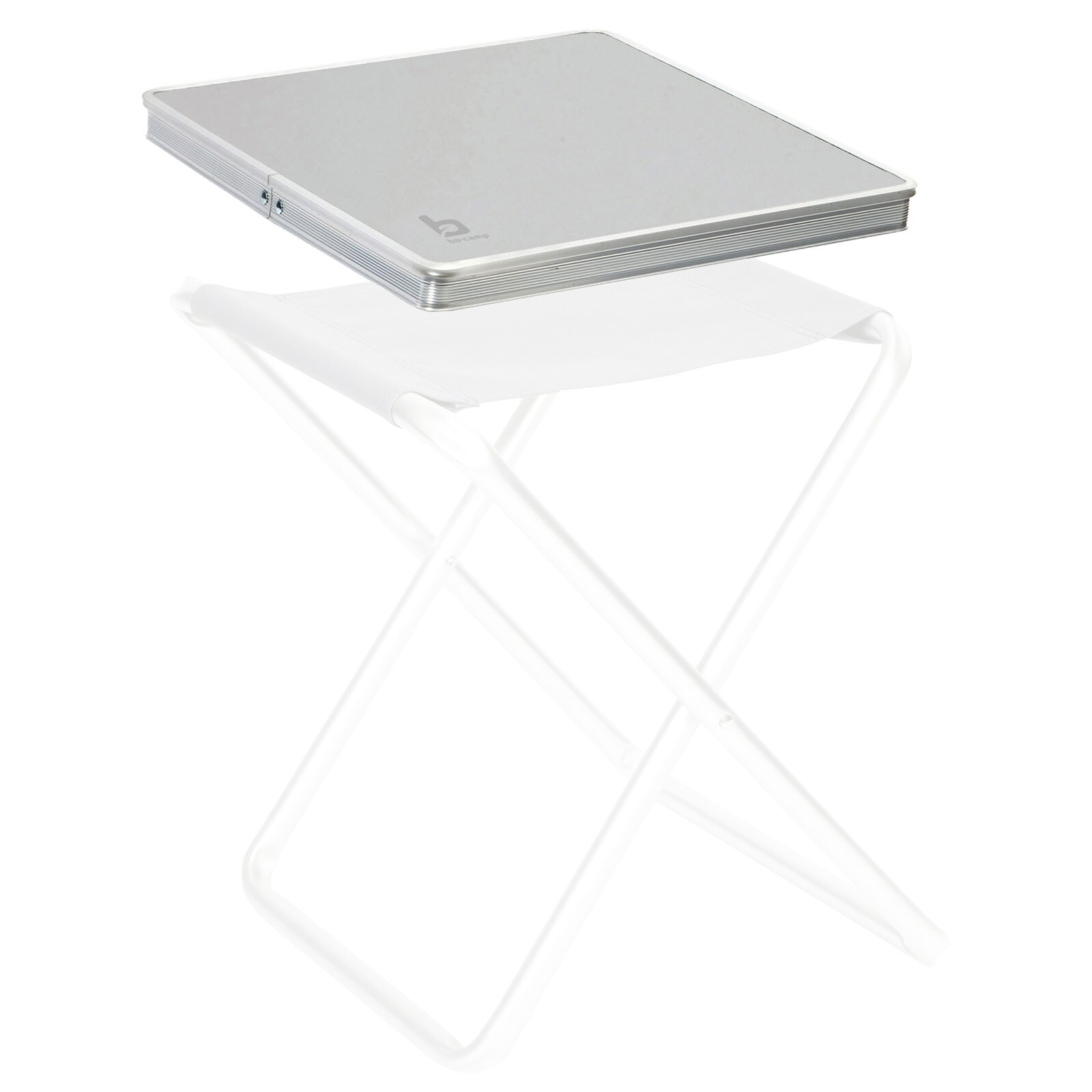 BO-CAMP Alu Tisch Platte Klapp Hocker Tablett Falt Angler Sitz Auflage Camping
