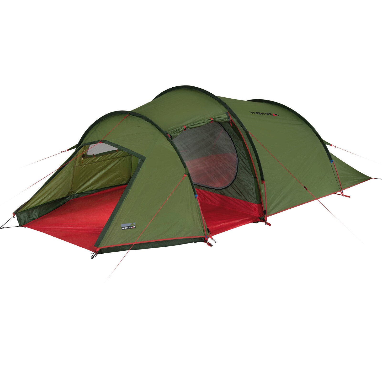HIGH PEAK Trekkingzelt Falcon 4 LW Personen Tunnel Zelt Camping Alu Leicht 4,8kg 