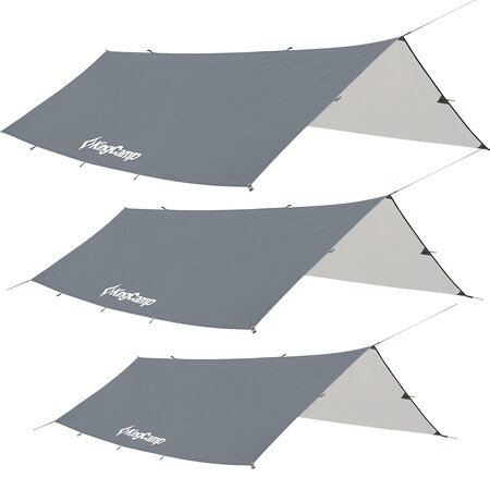KINGCAMP Camping Tarp Bowman Sonnensegel Bus Zelt Wind Schutz Plane Dach UV  50+ Größe: M - 3 x 3 m