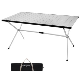 KINGCAMP Campingtisch Camping Rolltisch Klapptisch Garten Falttisch Alu 146x80cm 