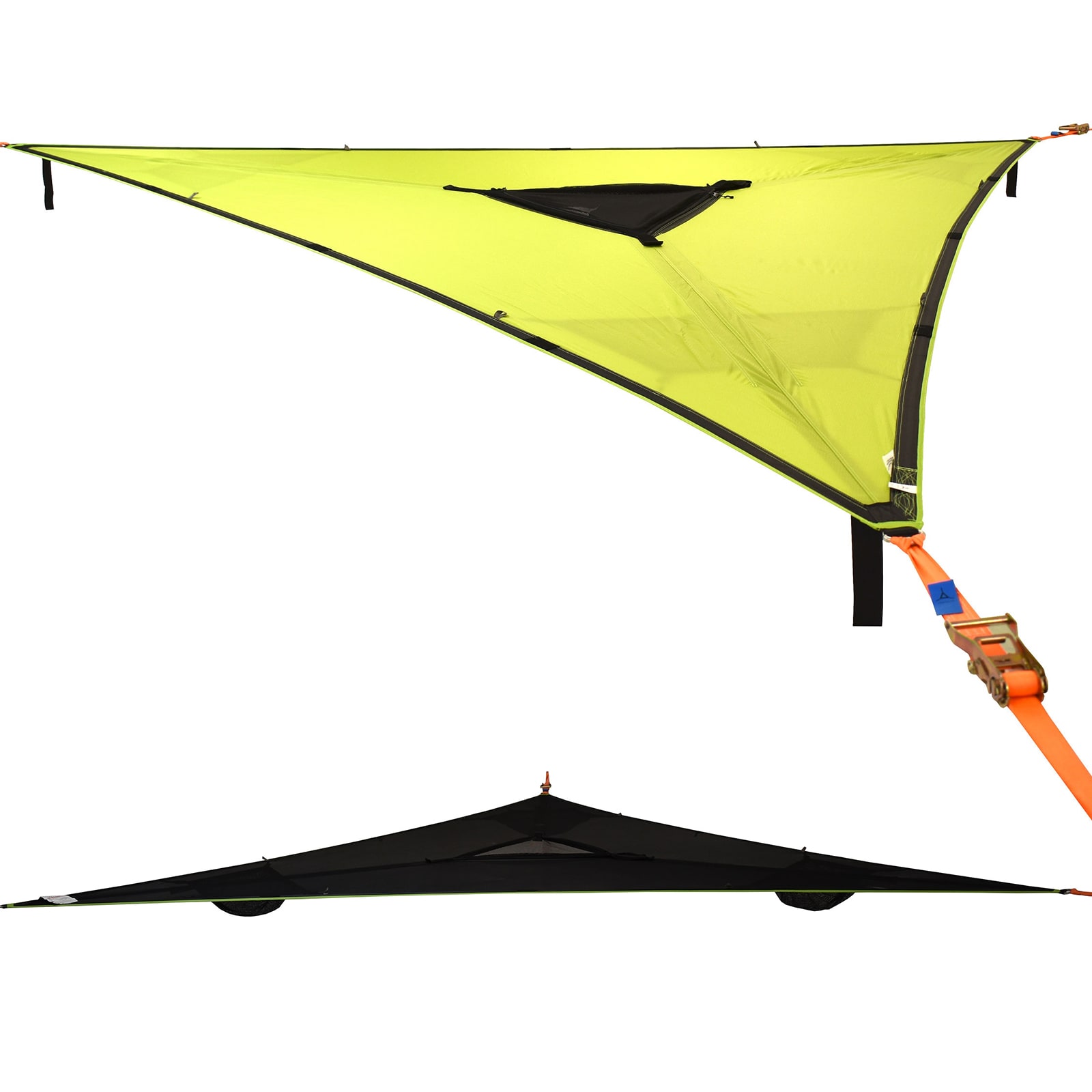 TENTSILE H&auml;ngematte Trillium 3 Personen Outdoor Trekking Dopppel Baumzelt 4x4 m Farbe: Green 
