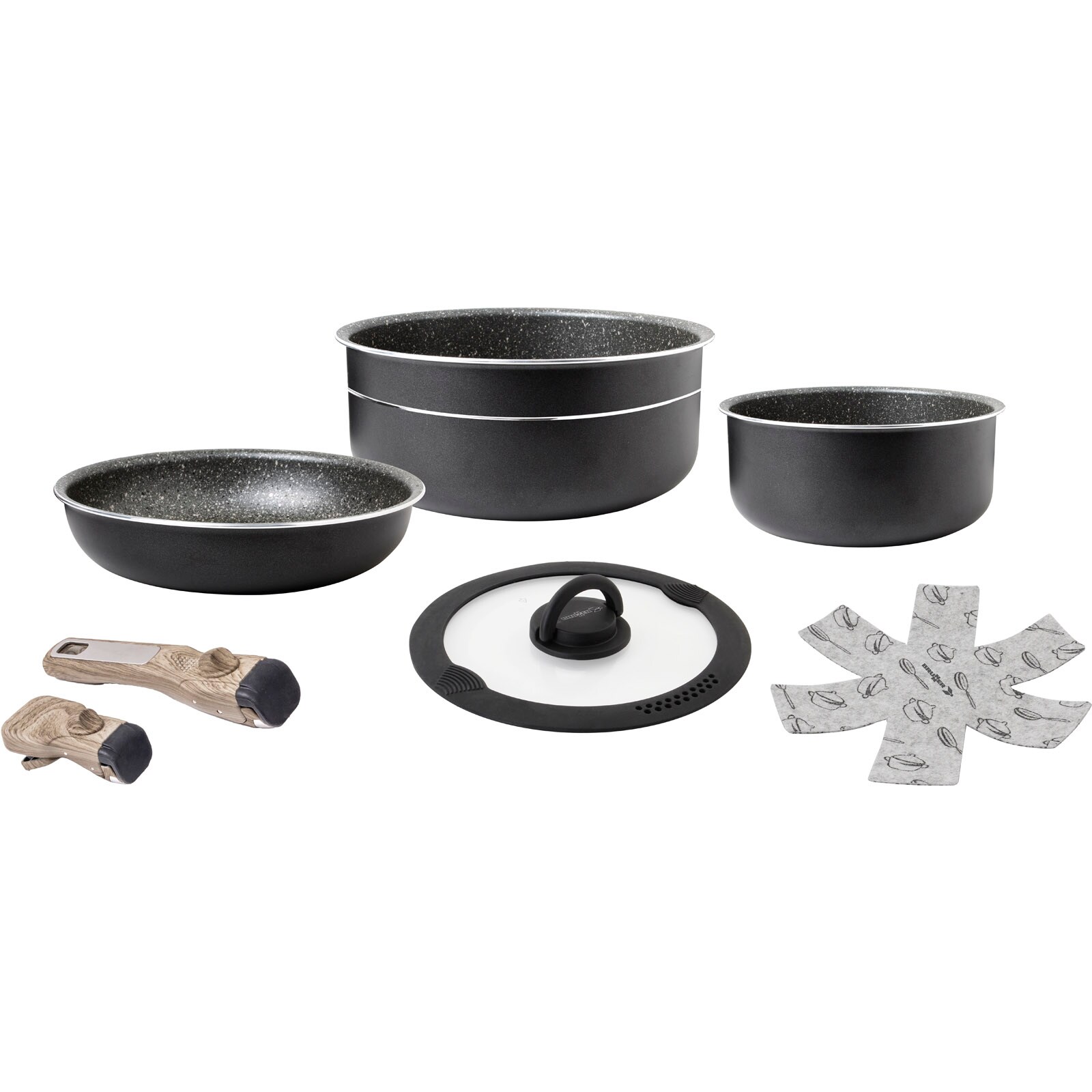 BRUNNER Camping Koch Geschirr Set Pirate Spacemaster &Oslash;24 cm Outdoor Topf Pfanne 