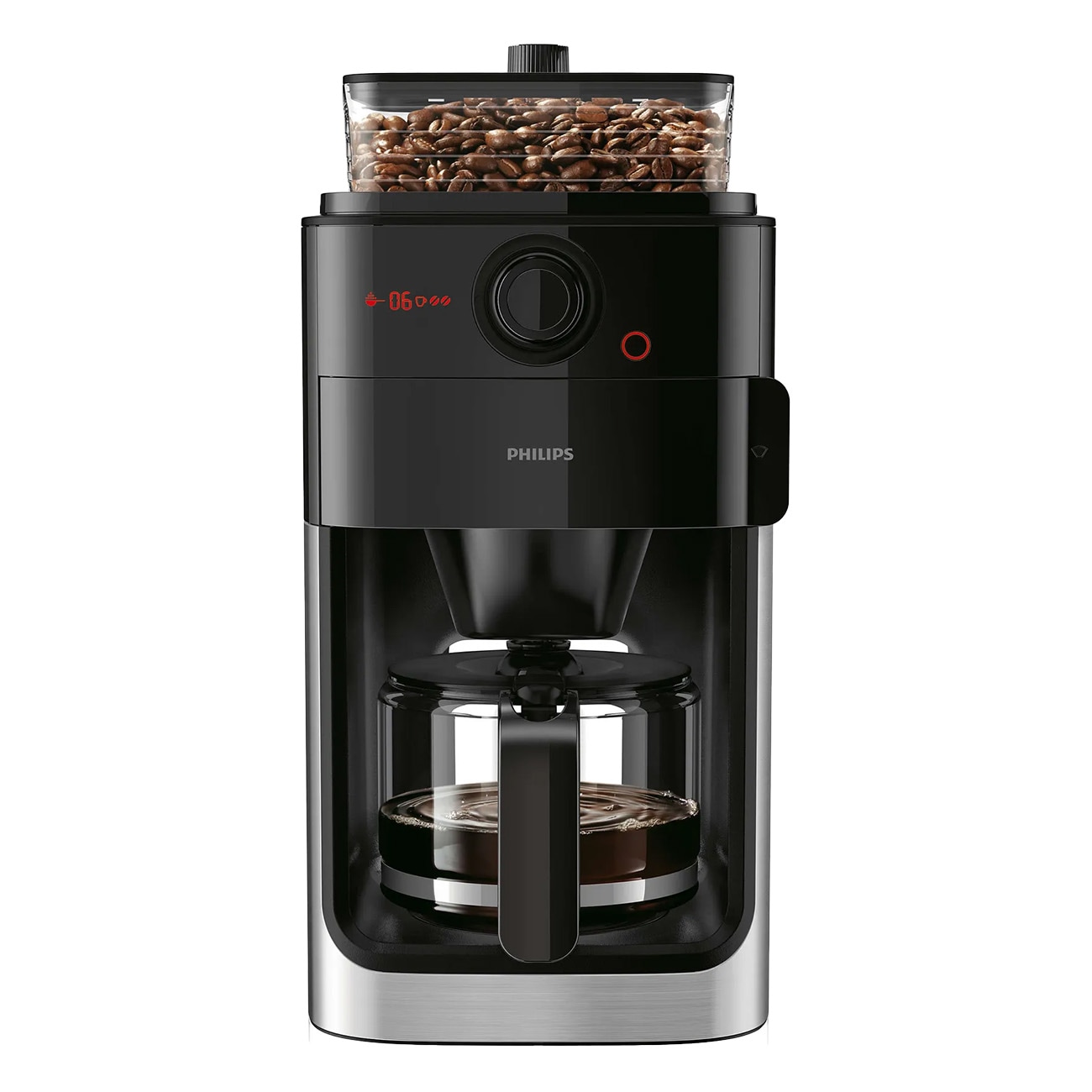 Philips HD7767/00 Grind & Brew schwarz Kaffeemaschine 