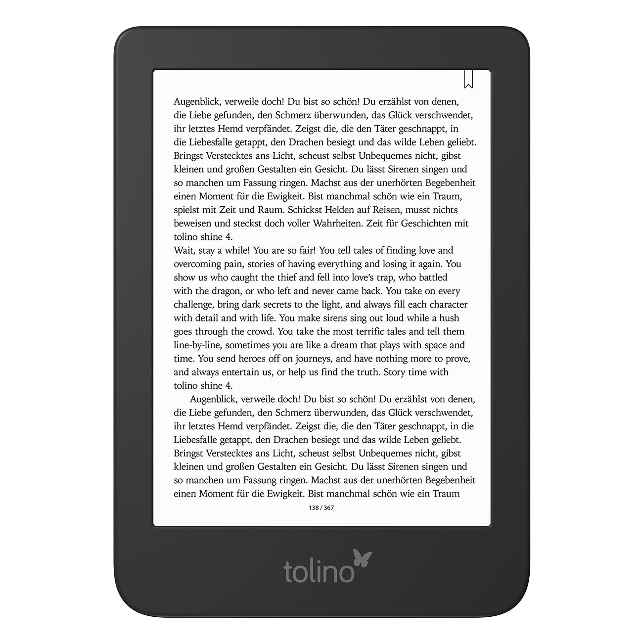 tolino Shine 4 schwarz eBook-Reader 