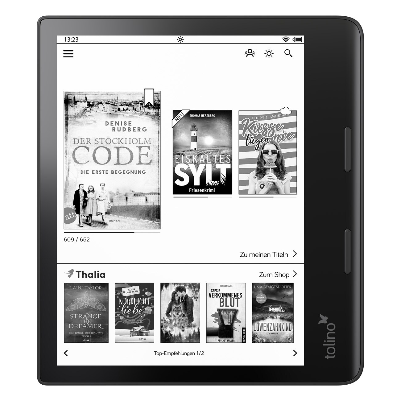 tolino EPOS 3 schwarz eBook-Reader 