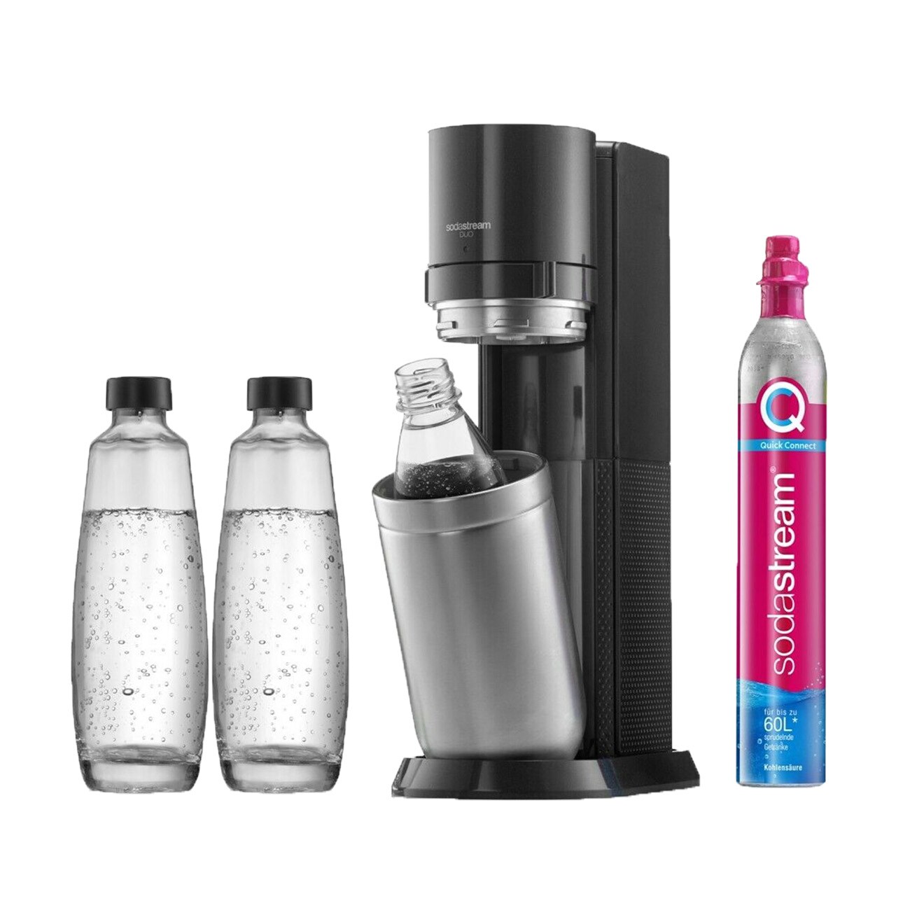 SodaStream DUO Vorteilspack schwarz Wassersprudler 