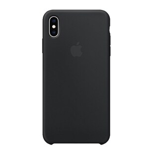 Apple Silikon Case iPhone XS Max MRWE2ZM/A schwarz Handyhülle 