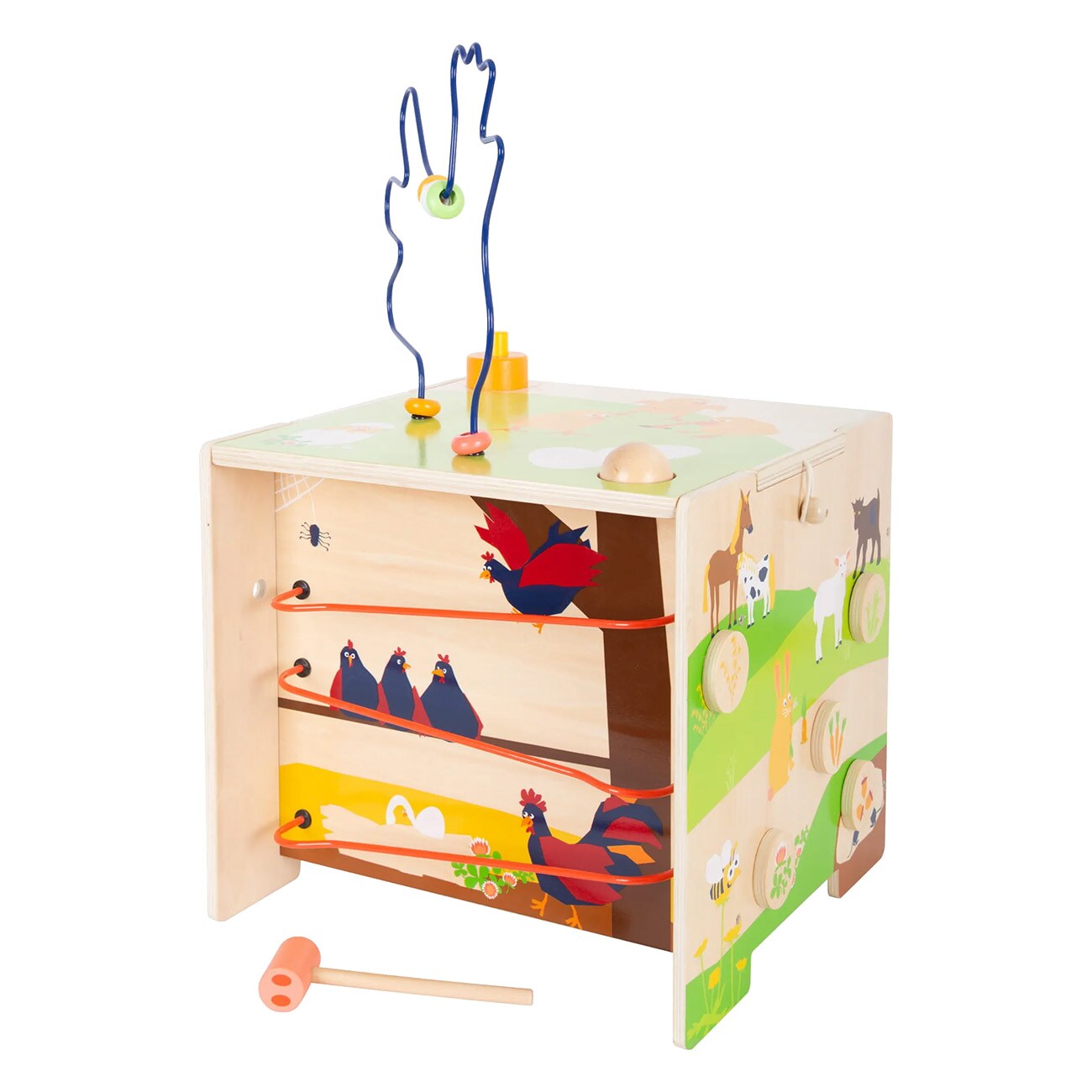 Smallfoot Motorikw&uuml;rfel Landleben Mehrfarbig Motorikw&uuml;rfel 