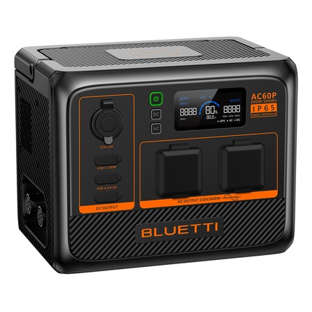 Bluetti Portable Power Station AC60P schwarz Powerstation