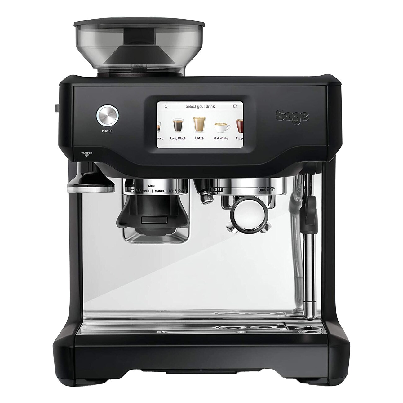 Sage The Barista Touch schwarz Siebtr&auml;germaschine 