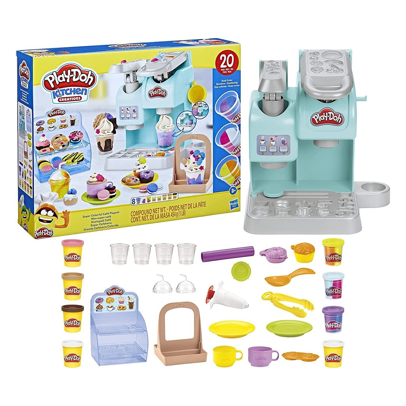 Hasbro Play-Doh Kitchen Creations Knetspa&szlig; Caf&eacute; Mehrfarbig Knete 