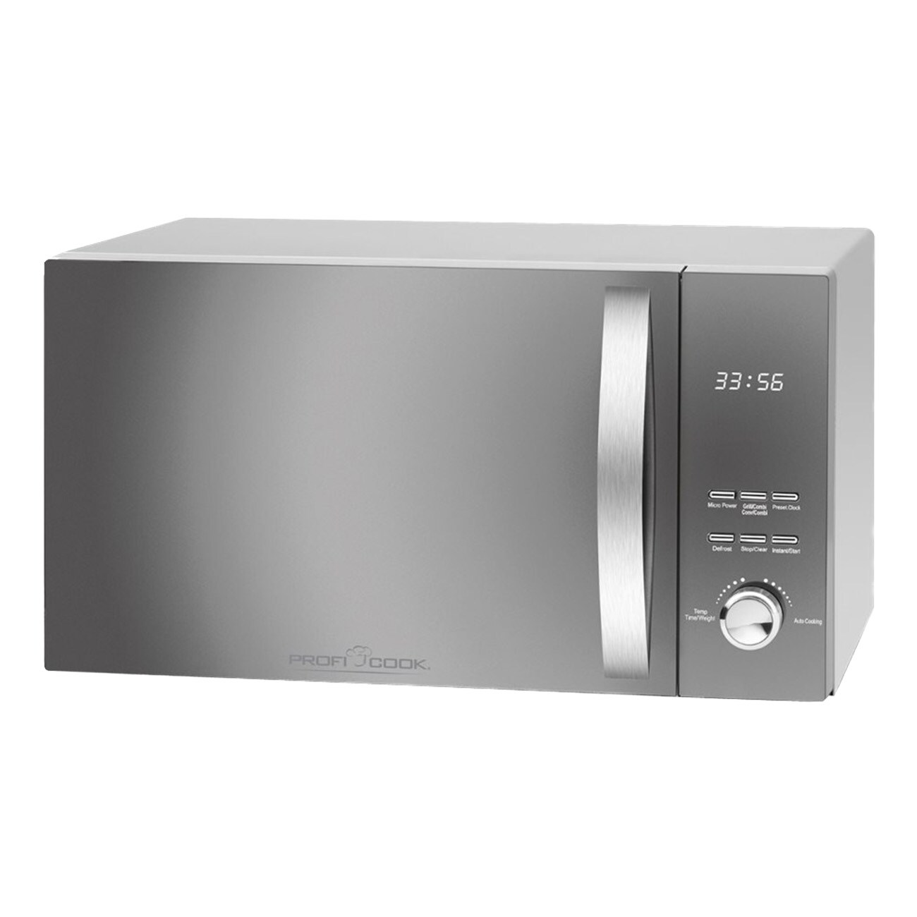 ProfiCook PC-MWG 1176 H silber Mikrowelle 