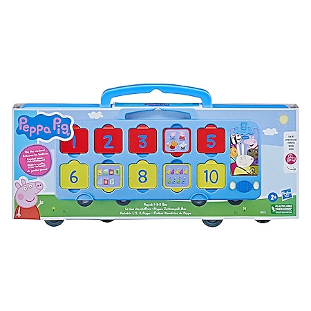 Hasbro Peppa Pig Peppas Zahlenspaß-Bus Mehrfarbig Lernspielzeug 