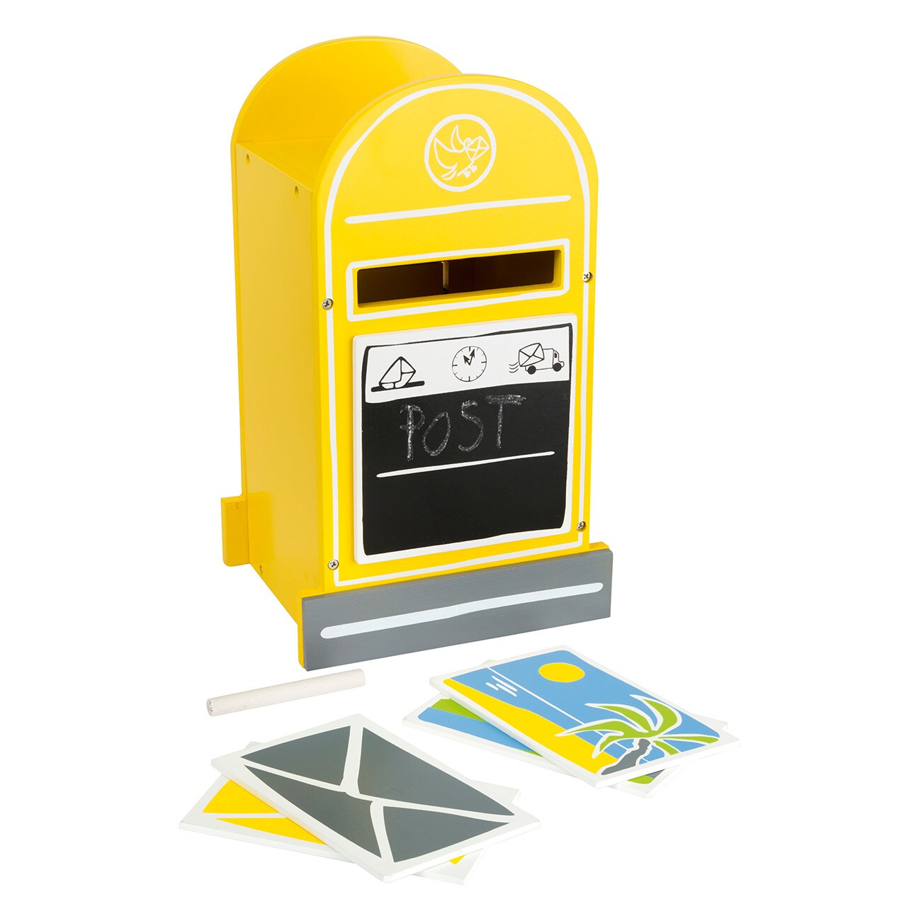 Smallfoot Briefkasten mit Zubeh&ouml;r (11188) gelb Kinderbriefkasten 