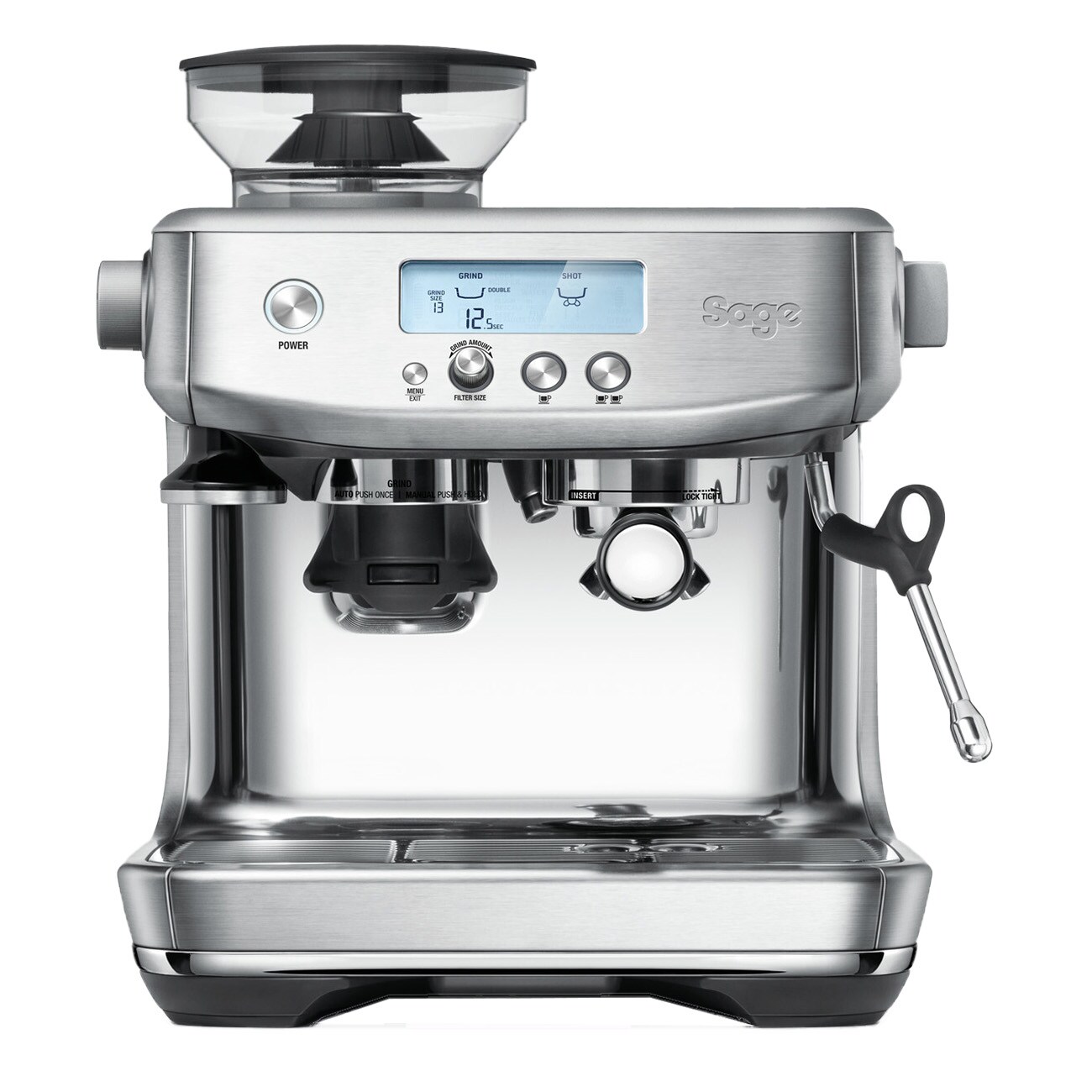 Sage The Barista Pro schwarz Siebtr&auml;germaschine 