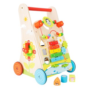 Smallfoot Lauflernwagen Blumenwiese 10606 Mehrfarbig Lauflernwagen 