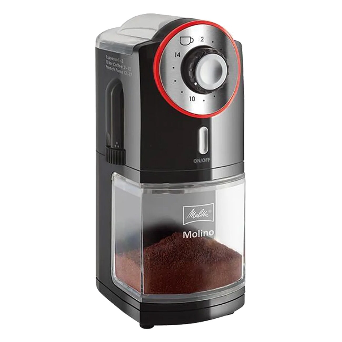Melitta Molino schwarz Kaffeem&uuml;hle 
