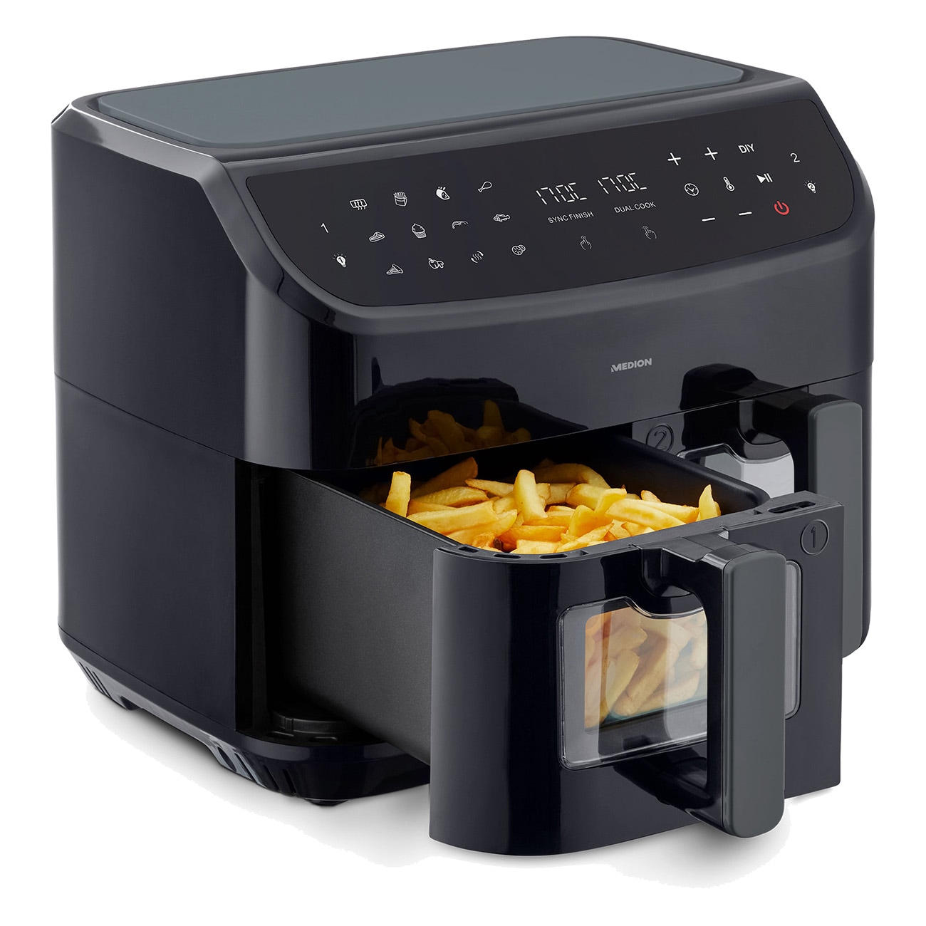 Medion MD 11760 schwarz Hei&szlig;luftfritteuse 