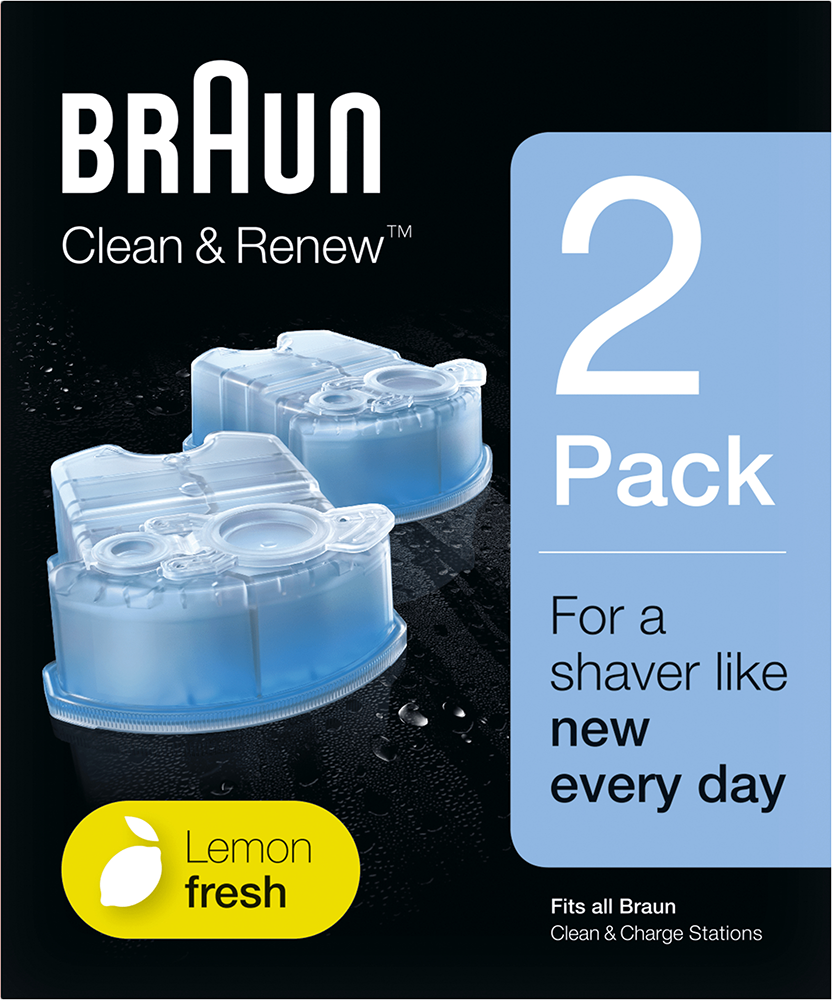 Braun CCR2 Syncro System Clean & Charge 2 Refills blau Rasierer Zubeh&ouml;r 