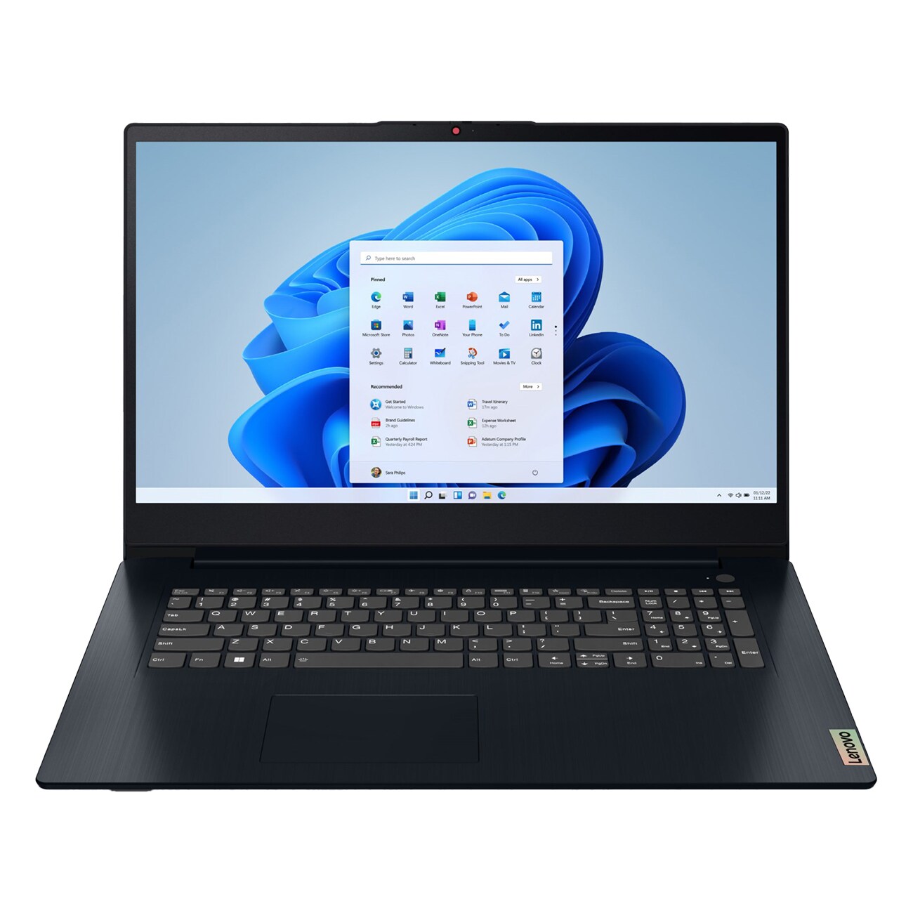 Lenovo IdeaPad 3 17IAU7 blau Notebook 
