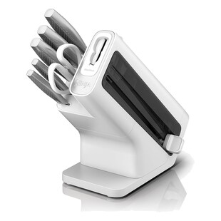 Ninja StaySharp Messerblock mit integr. Schleifer, 6tlg. silber Messer 