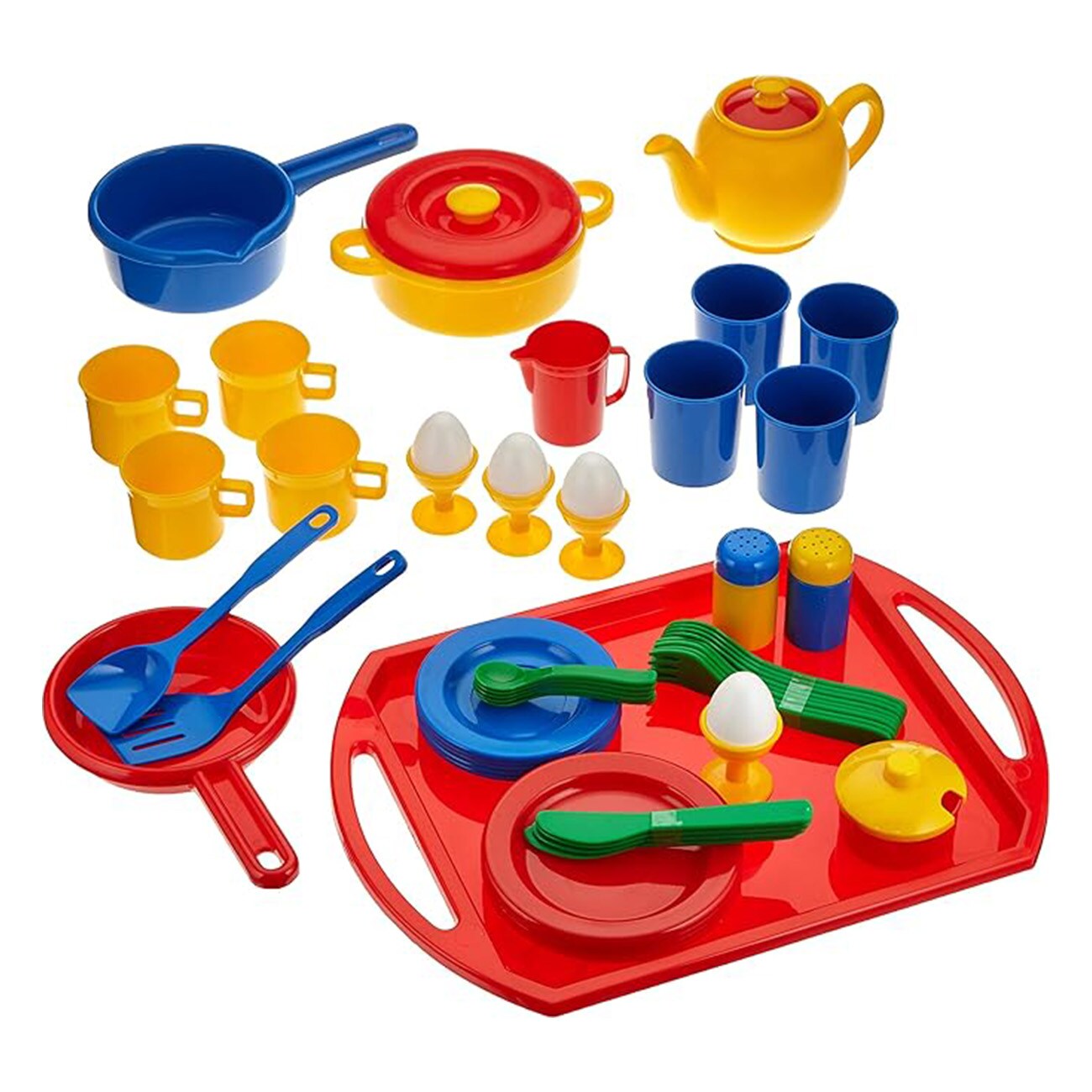 Dantoy A/S Geschirrset 57tlg. Mehrfarbig Kinder-K&uuml;chenset 