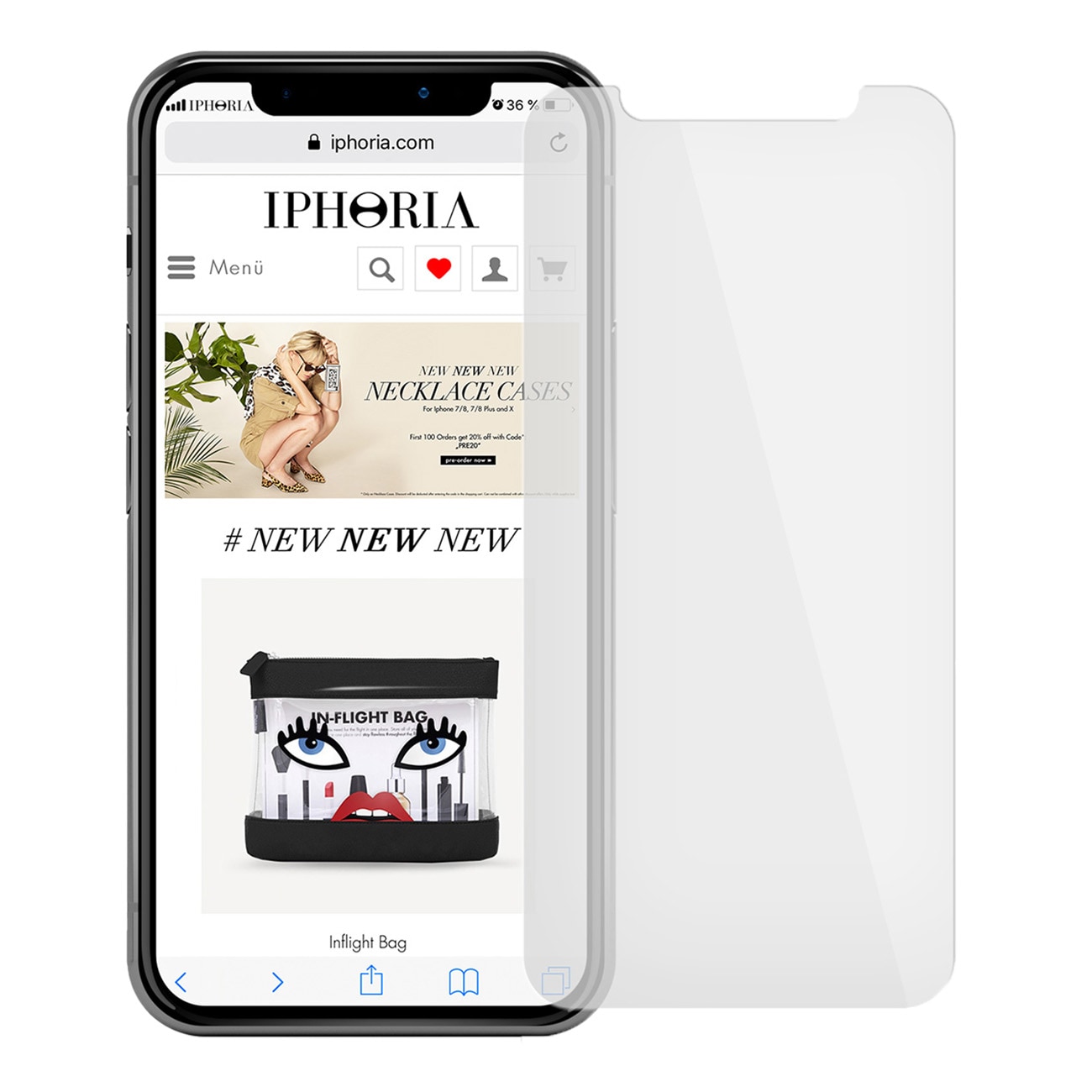 Iphoria HD Glass Protector iPhone 13 transparent Smartphone / Tablet - Schutzglas 