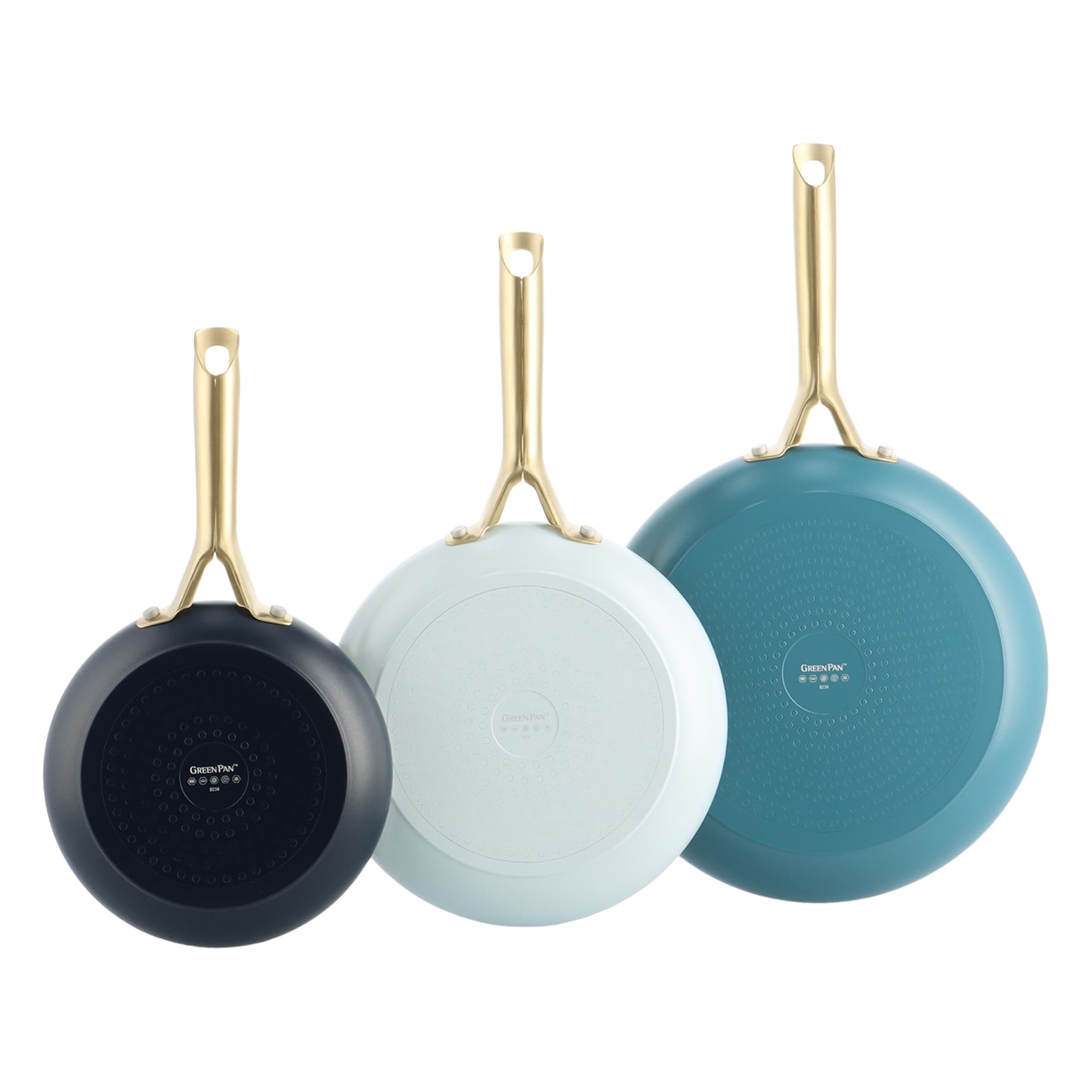 GreenPan Shades (CC009019-001) 20+24+28cm Set blau Pfannen-Set 