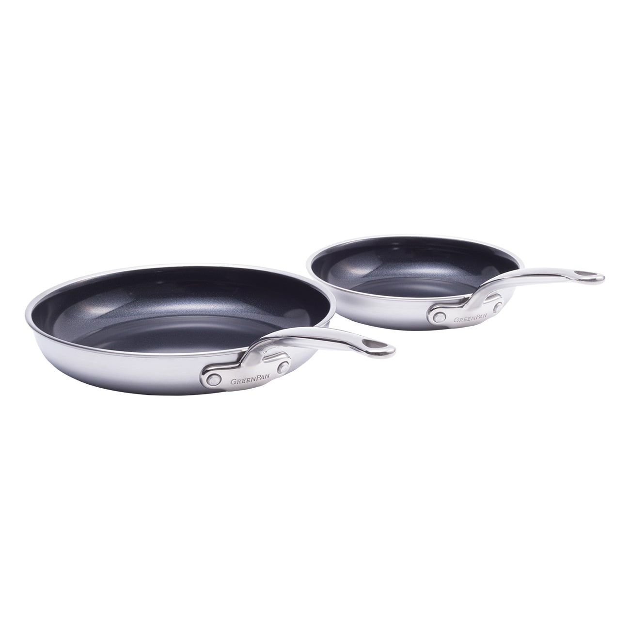 GreenPan Premiere (CC005002-001) 20+28cm Set silber Pfannen-Set 
