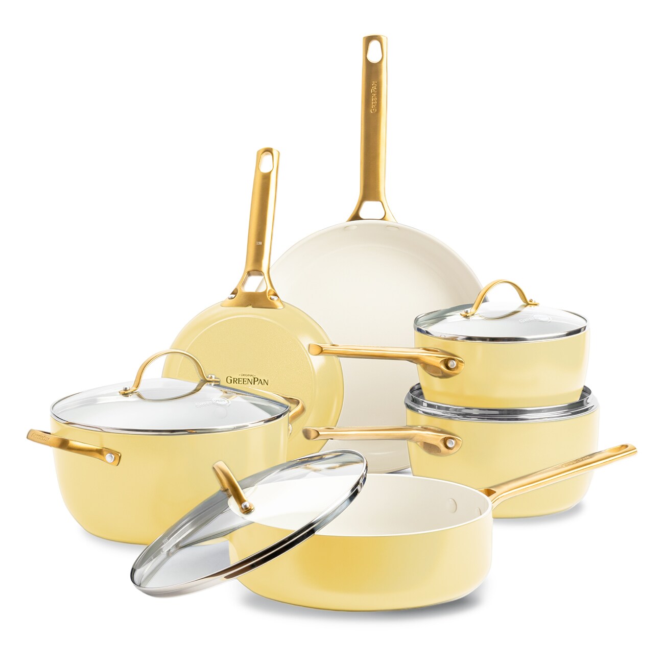 GreenPan Padova Reserve (CC008487-001) 6-tlg. Set gelb Pfannen-Set 