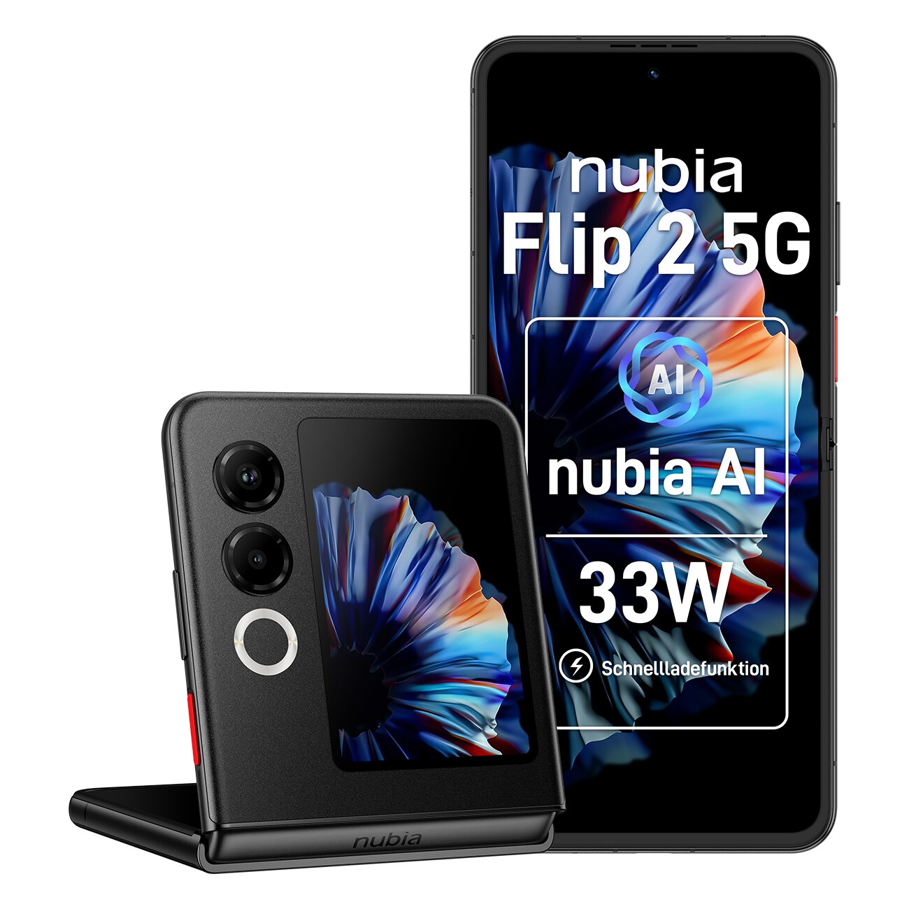 Nubia Flip 2 schwarz Smartphone 