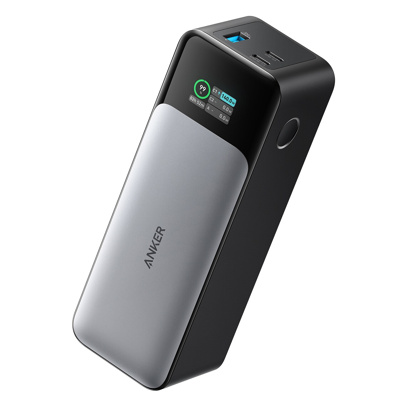 Anker 737 Power Bank, 140W, 24000mAh, 1x USB-A, 2x USB-C schwarz Powerbank 