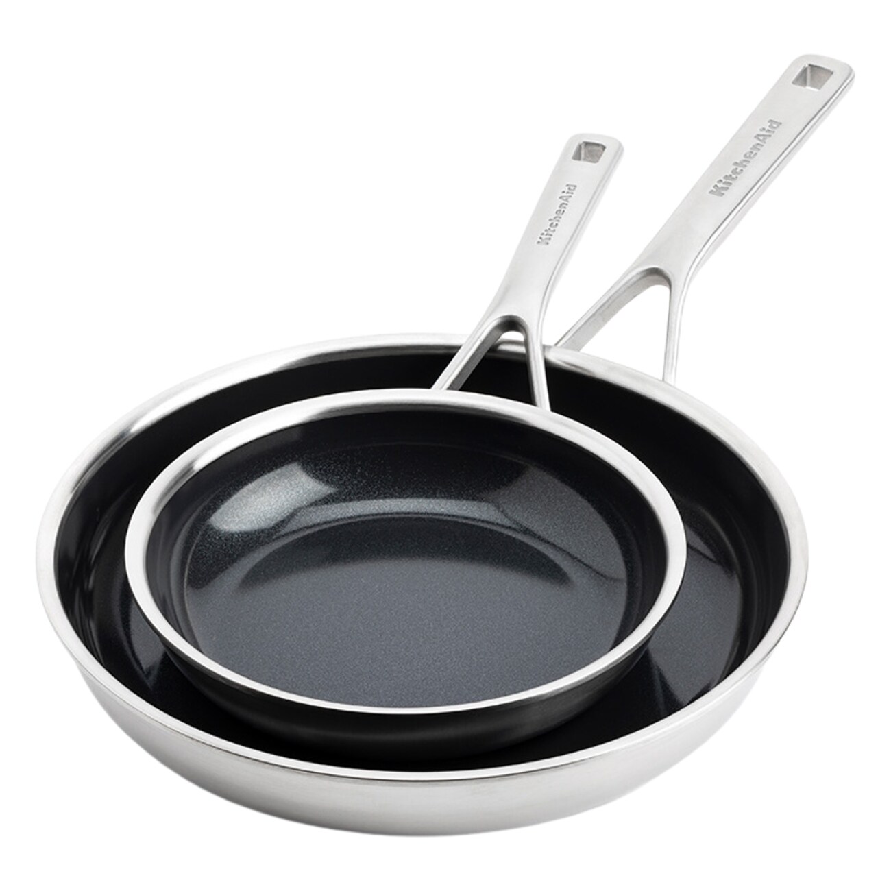 KitchenAid Multi-Ply Stainless Steel Non-Stick (CC006065-001) silber Pfannen-Set 
