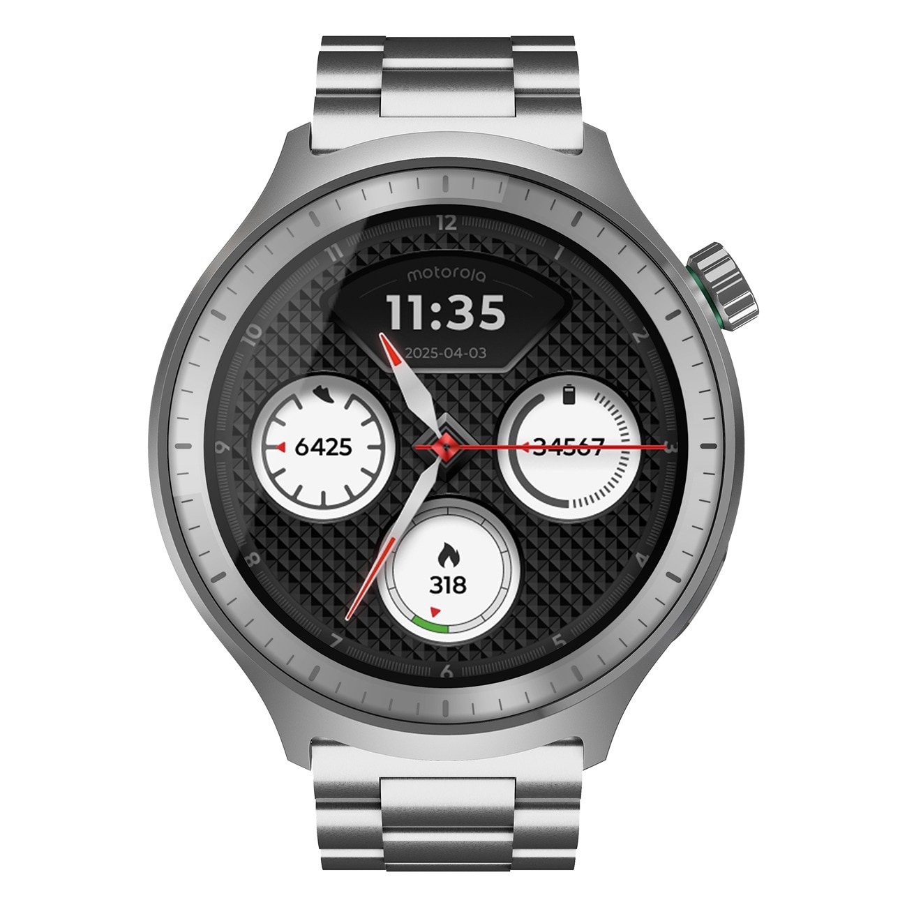Motorola Moto Watch Premium silber Smartwatch 