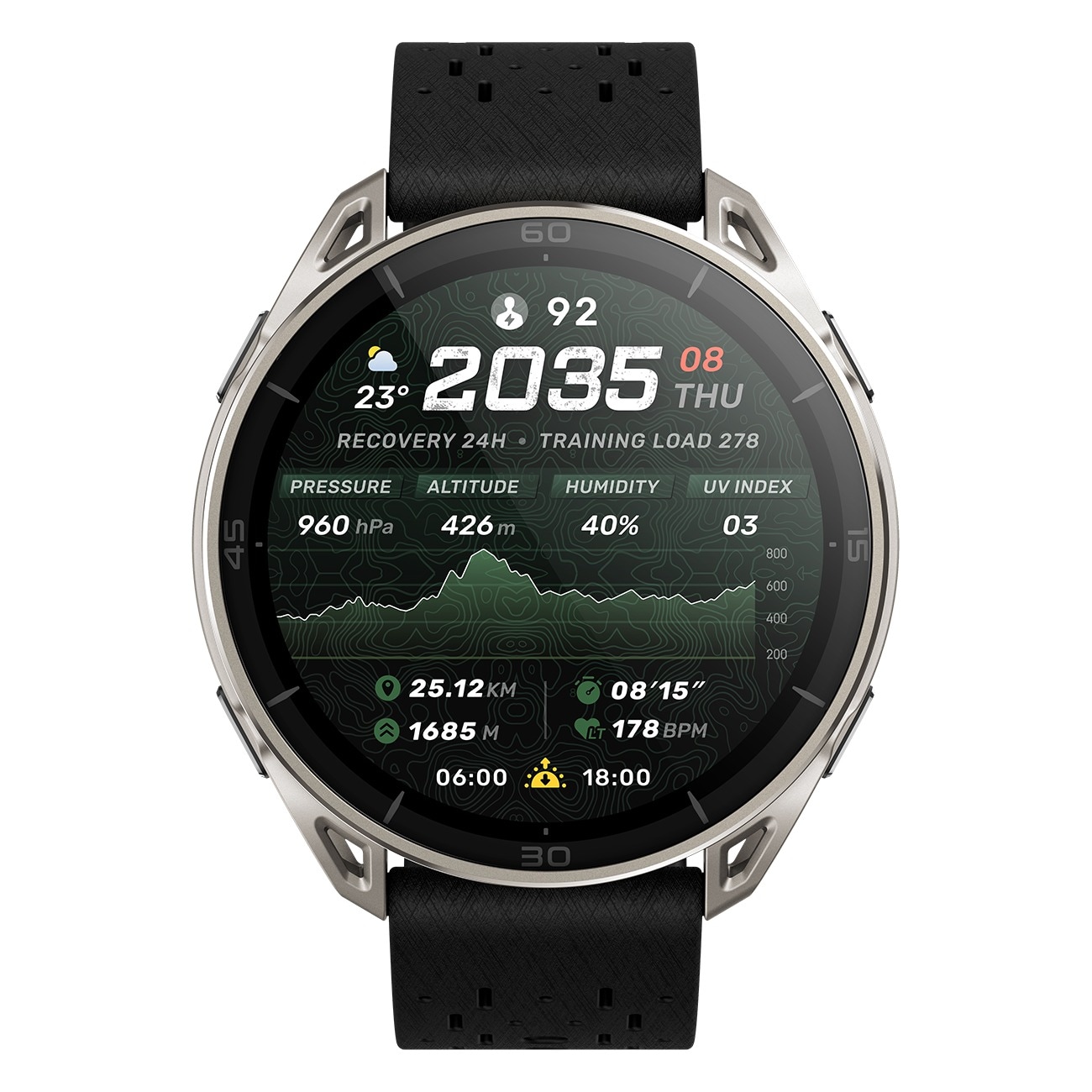 Amazfit Cheetah 2 Ultra schwarz Smartwatch 