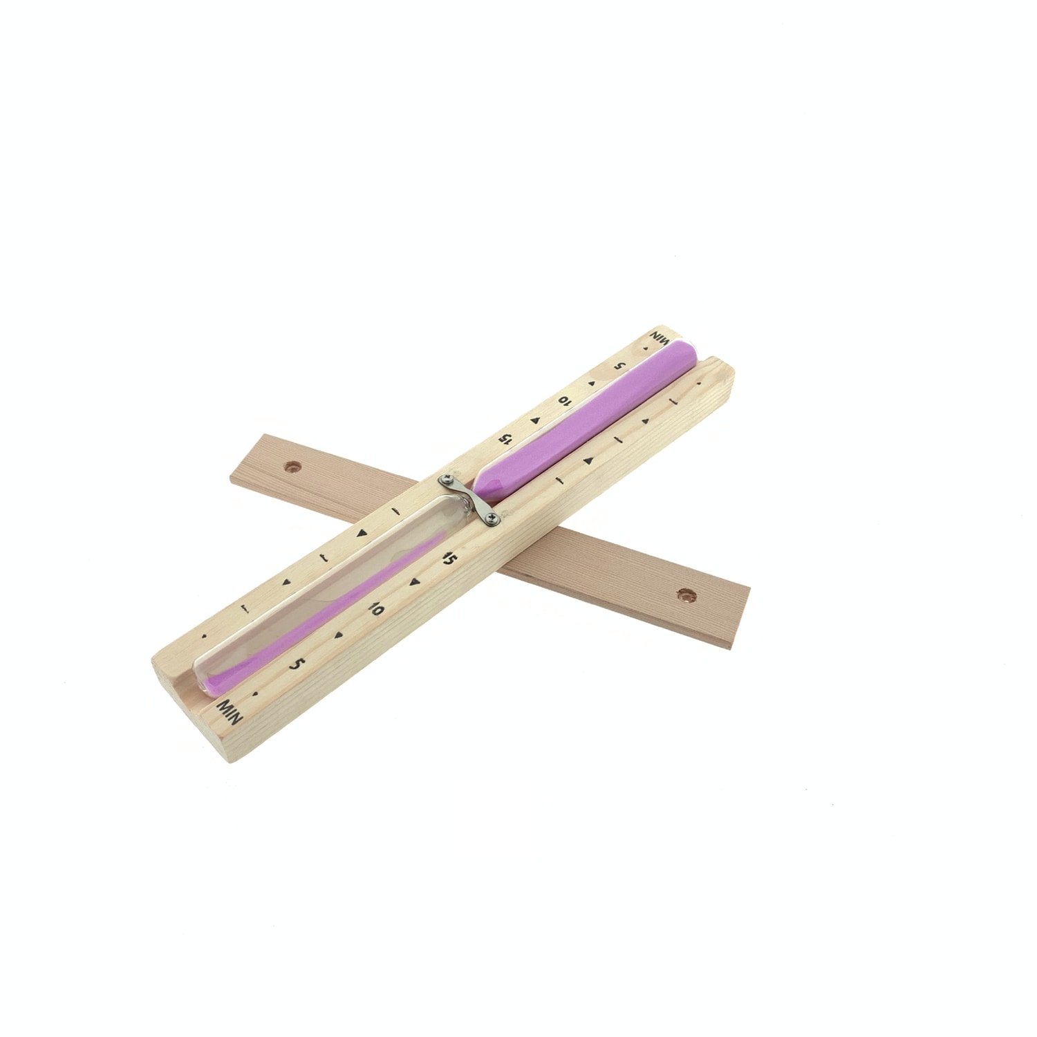 Dewello&reg; Sauna Sanduhr 15 Minuten aus 100% Pinie + 2 Schrauben, vorgebohrt - Glas robust & hitzebest&auml;ndig, Sauna Zubeh&ouml;r 