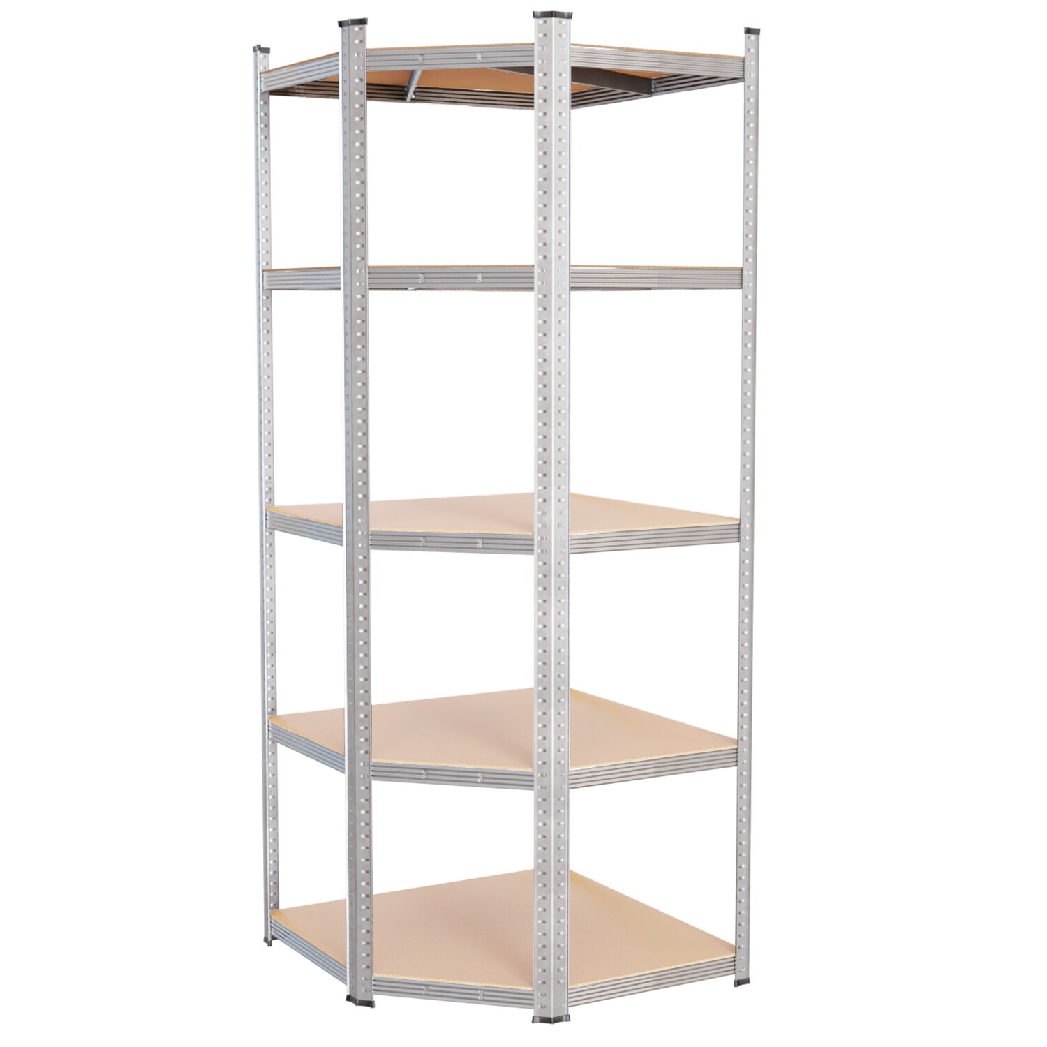 TroniTechnik® Schwerlastregal, Kellerregal, Lagerregal, 40 x 40 x 70 x 70 x 180 cm, Stahlgestell, bis  , 5 Ablagen