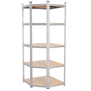 TroniTechnik® Schwerlastregal, Kellerregal, Lagerregal, 40 x 40 x 70 x 70 x 180 cm, Stahlgestell, bis 875 kg , 5 Ablagen 