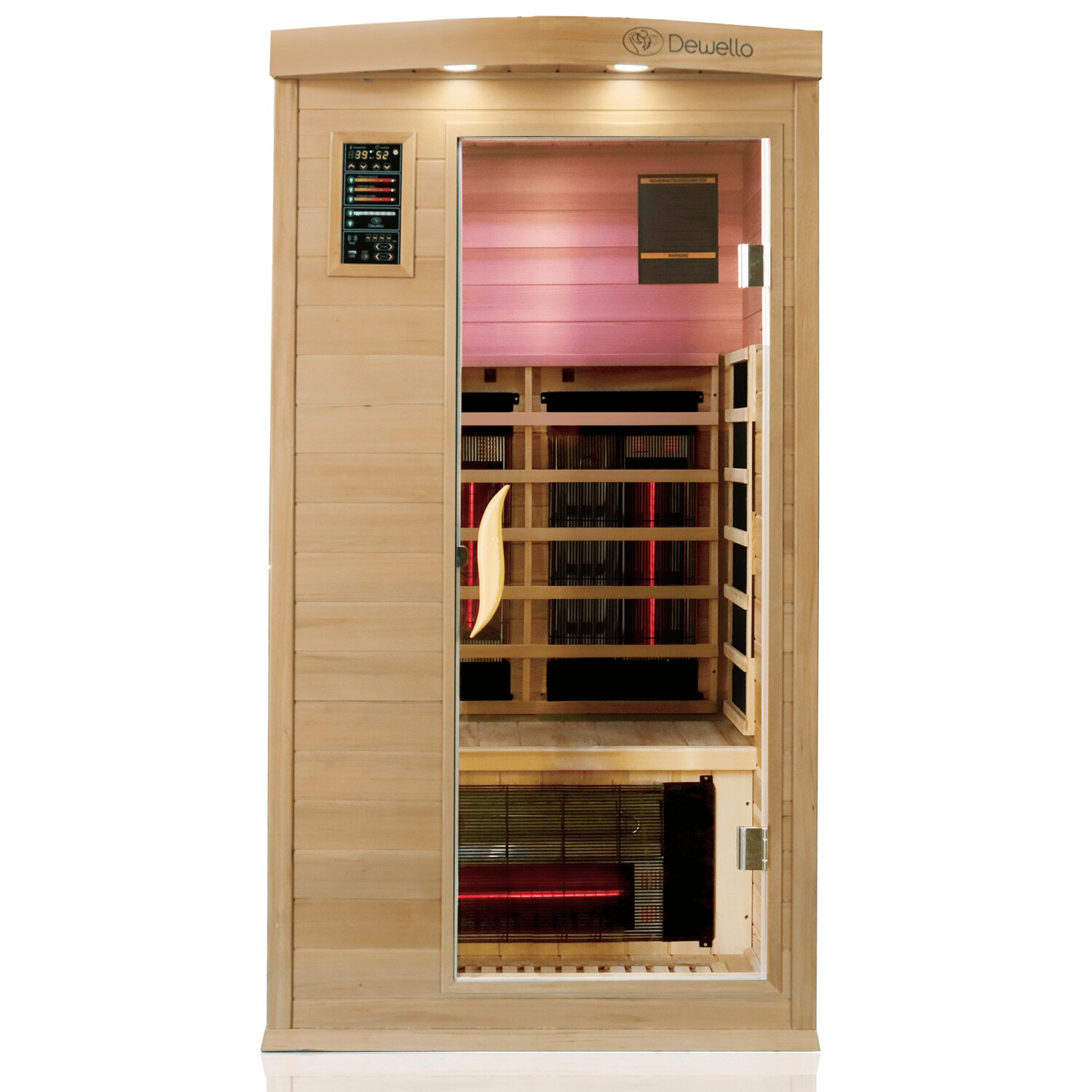Dewello® Infrarotkabine Pierson Pro 100x100 für 1 Person, Hemlockholz & Zeder, 3 DUO-Vollspektrumstrahler, 3 Karbonstrahler bei Marktkauf online bestellen