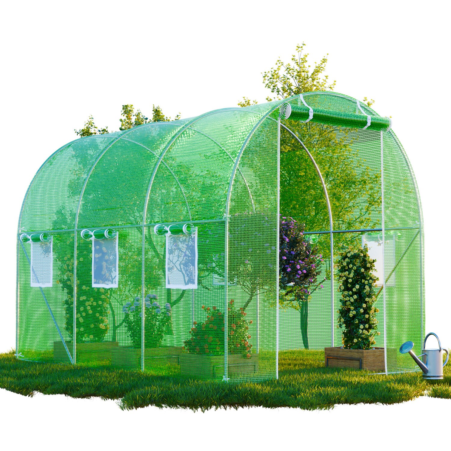 GARMIO&reg; Foliengew&auml;chshaus CICATA, Tomatenzelt, winterfest, 3x2x2m, Fr&uuml;hbeet, Pflanzenhaus, Gem&uuml;se und Obst, Hochbeet 