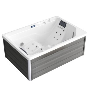 TroniTechnik® Outdoor Whirlpool Spa GALERA 190cm x 130cm mit Heizung, Hydromassage, Farblicht 