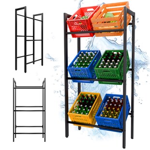 TroniTechnik® Getränkekistenregal 6 Kisten Kistenregal 6 Kästen Bierkastenständer Getränkeständer 