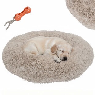 BENNO® Hundebett BALU Donut 50x50x16 cm, waschbar, rutschfest, Polyester, Polypropylen-Füllung, inkl. Kauknochen 
