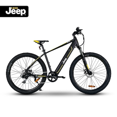 Jeep Mountain E-Bike MHR 7000. 27,5" Laufräder, Shimano Tourney 7-Gang Kettenschaltung, black 