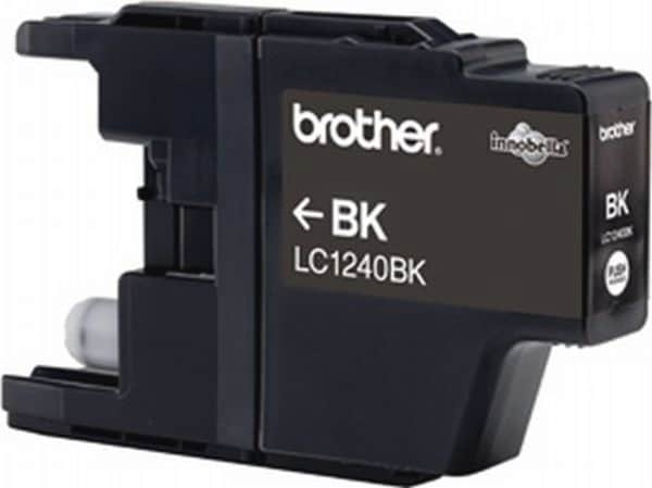 Brother Tintenpatrone LC-1240BK Schwarz (ca. 600 Seiten) 