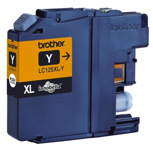 Brother Tintenpatrone LC-125XLY Gelb (ca. 1200 Seiten) 