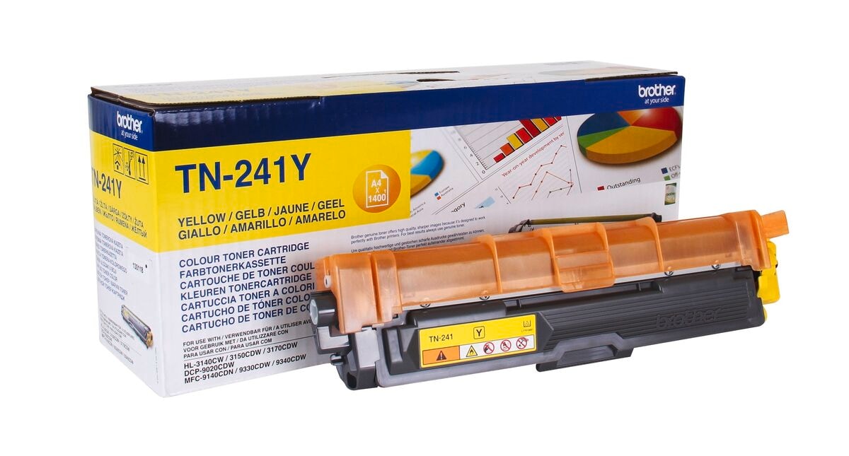 Brother Toner TN-241Y Gelb (ca. 1400 Seiten) 